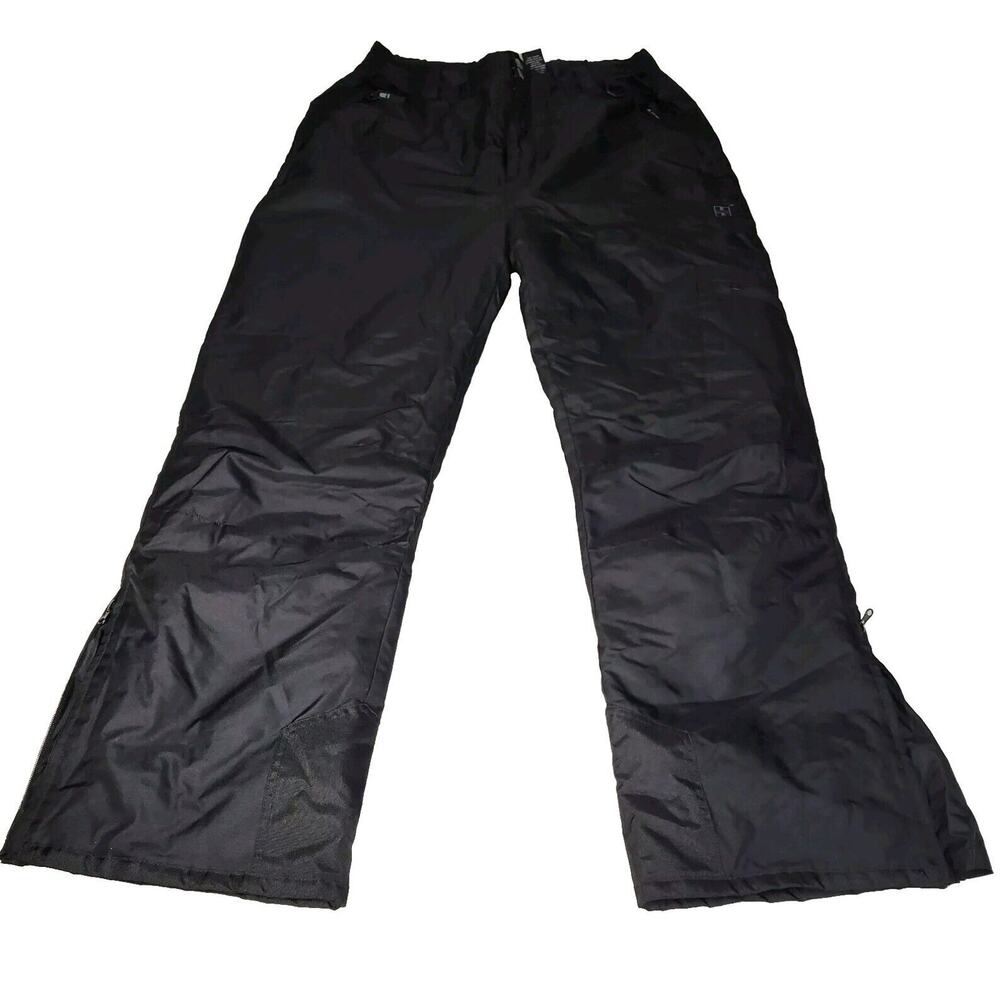 Vtg Swiss Alps Pants Mens Size XL Black Snow Outdoors Skiing Winter Snowboard